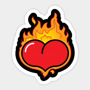 Hearts-a-Fire Sticker